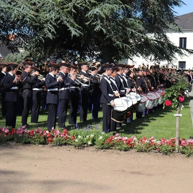 photo la whâ, fanfare du prytanée, a joué lors de la cérémonie militaire qui s’est déroulée dimanche 25 juin 2023 dans le cadre de la fête de trime.  ©  ouest-france