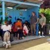 photo  chaleur et bonne humeur étaient au rendez-vous pour cet abri coloré. 
