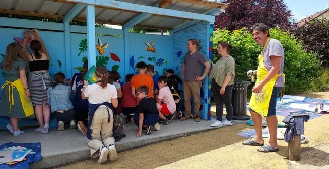 photo  chaleur et bonne humeur étaient au rendez-vous pour cet abri coloré.  &copy;  ouest-france 