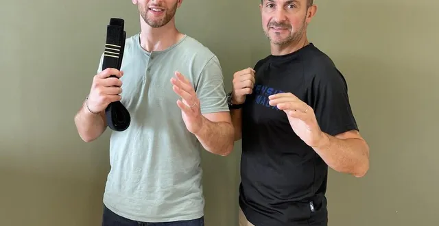photo  damien chatellier et johan thomas, instructeurs au sein du club alençonnais offensif krav maga, ont obtenu leur 4e dan.  &copy;  ouest-france 