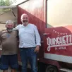 photo cunault, lundi 26 juin. ?louis zeb leblond et nicolas reau lancent la guinguette du hangar. ouverture samedi 1er juillet