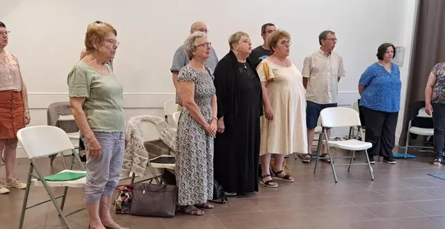 photo  c’est la dernière répétition hors les murs du chœur de l’unisson.  &copy;  ouest-france 