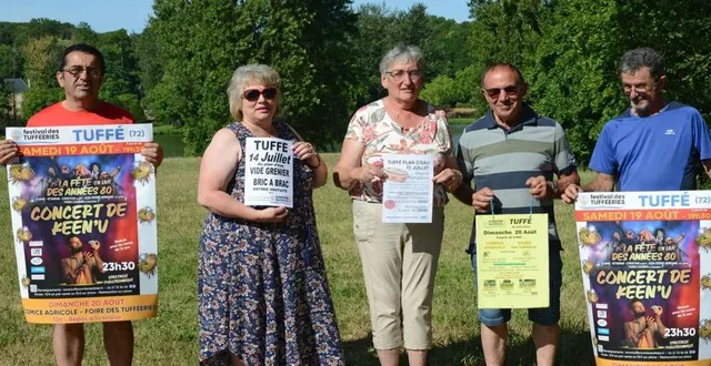 photo  le bureau du comité des fêtes mobilisé pour les festivités du 14 juillet.  &copy;  le maine libre 