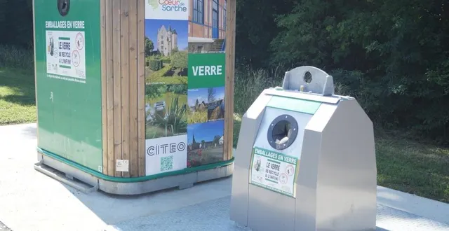 photo  trois nouveaux conteneurs à verre viennent d’être positionnés.  &copy;  ouest-france 