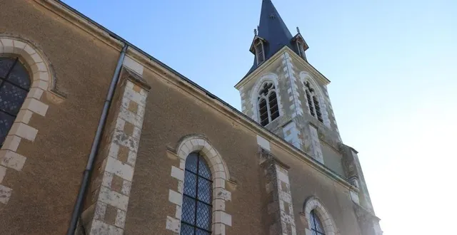 photo  les travaux sur le clocher de l’église saint-jean-baptiste d’arthezé se sont terminés en mai 2023.  &copy;  ouest-france 
