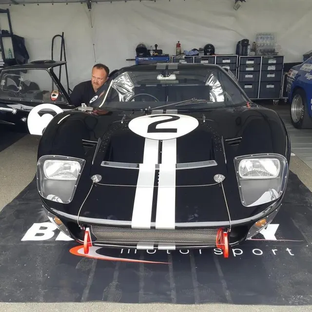 photo la ford gt40 de 1966, aux couleurs de la lauréate de cette année-là.  ©  guillaume nédélec