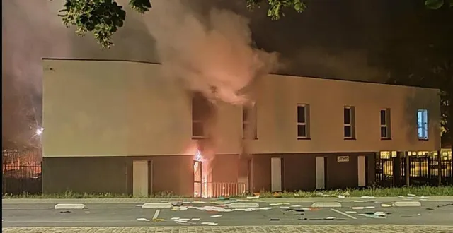 photo  les locaux de l’association atmpo ont brûlé cette nuit dans le quartier de perseigne.  &copy;  ouest-france 