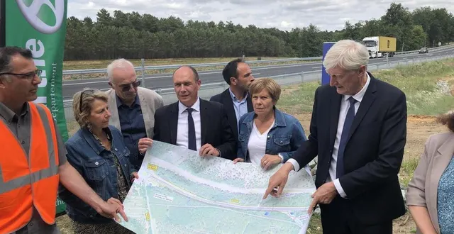 photo  le créneau de dépassement à hauteur d’ardenay-sur-mérize, sur la rd 357, est en service depuis ce mois de juin 2023.  &copy;  le maine libre 