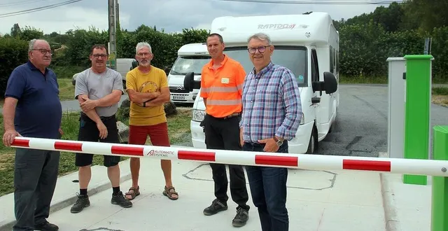 photo  la plate-forme camping-car de marigné-laillé est en service depuis le 29 juin 2023.   &copy;  le maine libre 