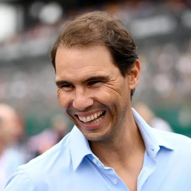 photo rafael nadal, le tennisman est au mans ce samedi 1er juillet 2023 pour la onzième édition du mans classic. il a donné le départ de little big mans à 16 h 30 avec didier drogba, légende du football  ©  marc ollivier/ouest-france