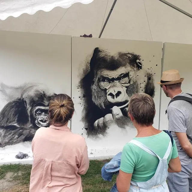 photo plein champ, c’est l’occasion de rencontrer les artistes et d’échanger sur leur pratique.  ©  le maine libre