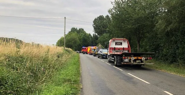 photo  un accident mortel s’est produit dans la soirée de dimanche 2 juillet 2023, sur la d13, entre mareil-sur-loir et clermont-créans.  &copy;  ouest-france 