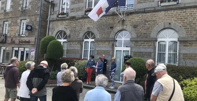 photo  éliane deniaux, maire déléguée d’ athis-de-l’orne (orne), a prononcé un discours de retour à l’ordre devant une vingtaine d’habitants, le lundi 3 juillet 2023.  &copy;  ouest-france 