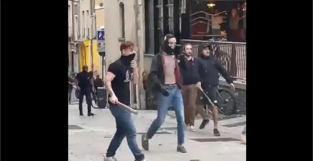 photo  de violents affrontements avaient éclaté le week-end dernier dans le centre-ville d’angers.  &copy;  archives co 