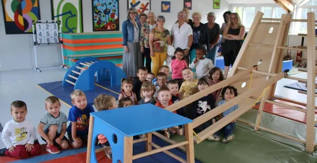 photo  des structures de motricité grâce à des dons.  &copy;  le maine libre 