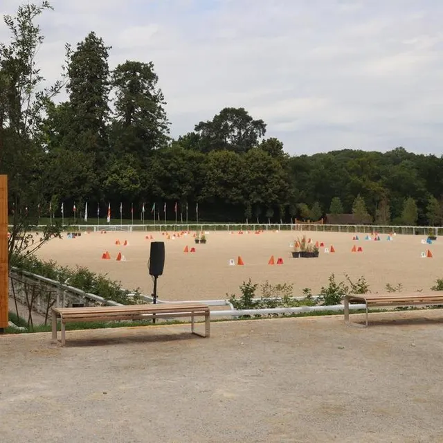 photo une des nouvelles carrières du pôle international de sports équestres, où se tiendra l’épreuve de maniabilité.  ©  ouest-france