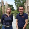 photo  céline talineau, directrice du zoo de la flèche, et cyril hue, vétérinaire, ont présenté les projets du parc jusqu’en 2025. 