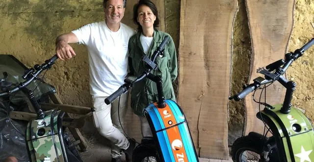 photo  christophe et sophie delahaye ont créé perche e-motion en juin 2023.  &copy;  le maine libre 