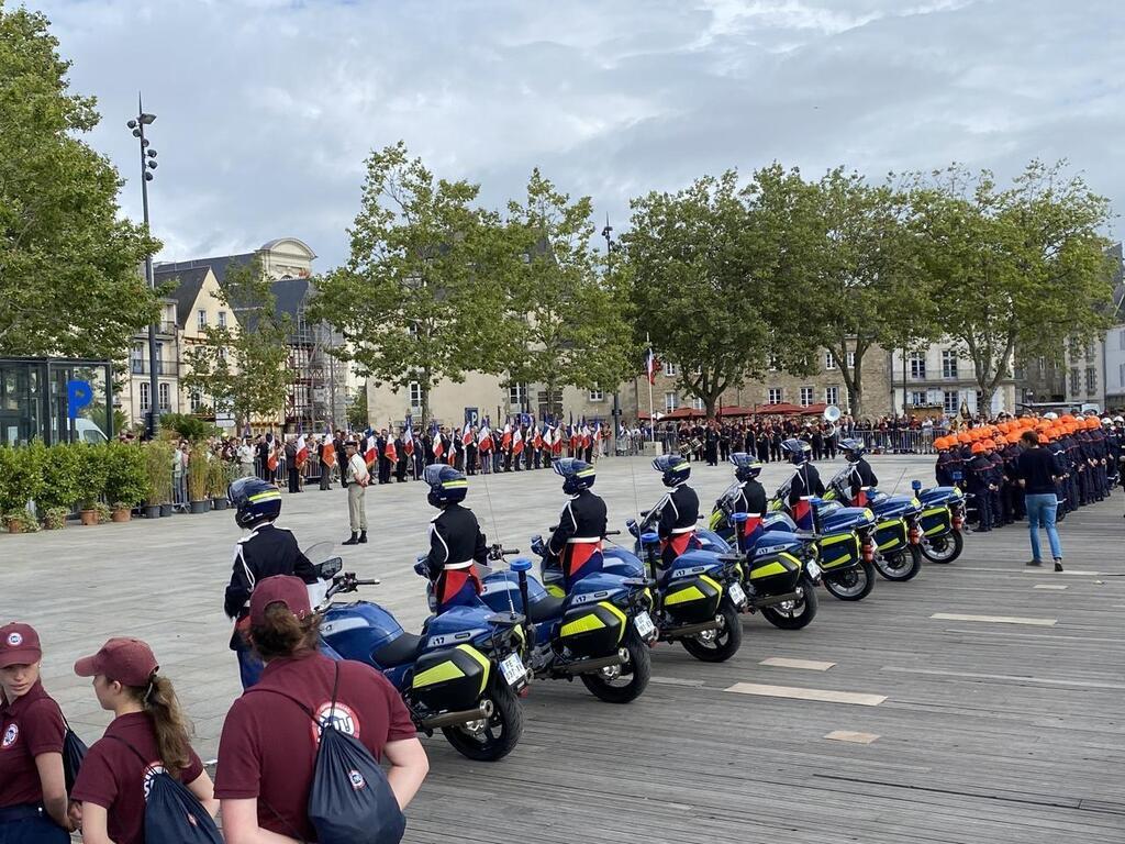 À Vannes, plus de 200 personnes ont assisté au défilé du 14Juillet