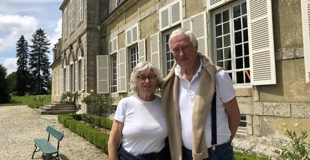 photo  antoine favier, ici avec son épouse virginie, est l’actuel propriétaire du château de montigny.  &copy;  ouest-france 