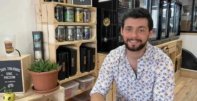 photo  thibaud meteyer a ouvert sa boutique de dégustation de bières le 8 juillet 2023 à sablé.  &copy;  le maine libre 