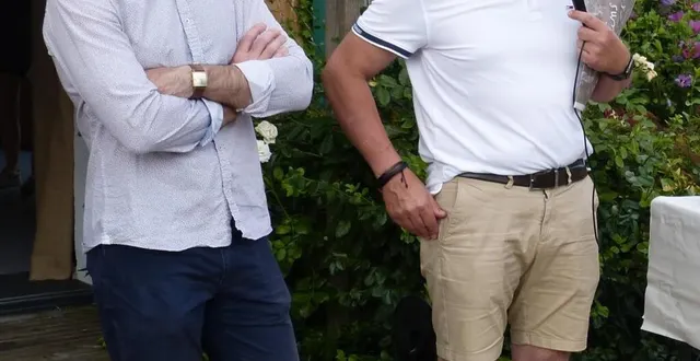 photo  thomas baudre et le président de la cdc emmanuel franco.  &copy;  le maine libre 