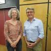 photo laurent paris, maire, et frédérique laurent, sa nouvelle adjointe.