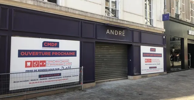 photo  le centre médico-dentaire de france a pris ses quartiers dans l’ancienne boutique andré.  &copy;  photo archives le mans 