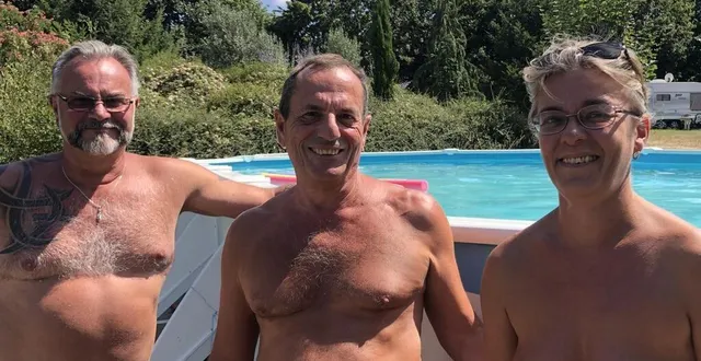 photo  les naturistes sarthois : pascal le président ; dominique le vice-président et sandrine, la secrétaire adjointe.  &copy;  ouest-france 