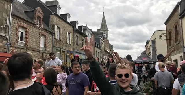photo  pour prolonger les festivités, les campeurs d'art sonic se sont dirigés vers le bourg de briouze, dans l'orne.  &copy;  ouest-france 