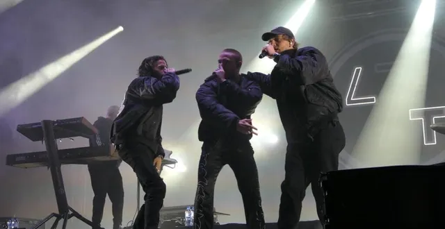 photo  le groupe 47 ter a mis le feu à la scène d’à tout bout d’champ, samedi soir.  &copy;  le maine libre 