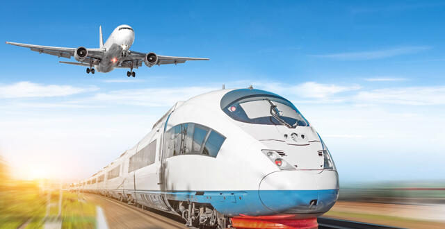 photo sondage. préférez-vous voyager en train ou en avion ? 