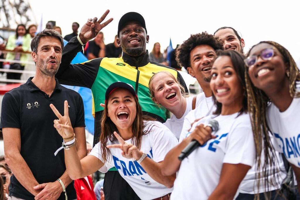 EN IMAGES. JO 2024 Usain Bolt à Paris pour la présentation de la