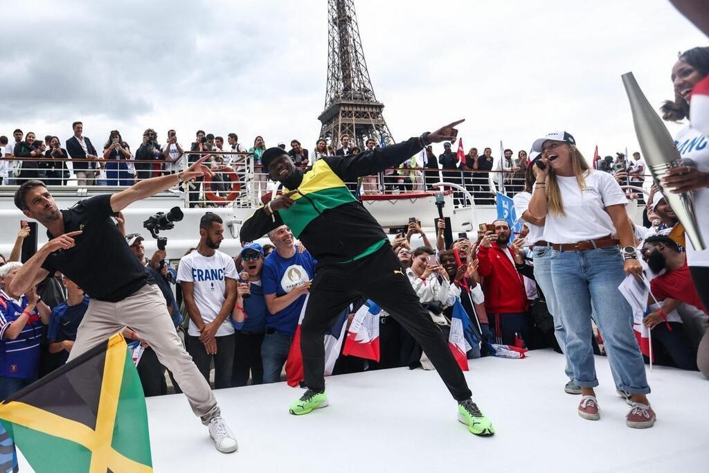 EN IMAGES. JO 2024 Usain Bolt à Paris pour la présentation de la