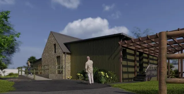 photo  le projet de la future extension du blackwater muséum de berjou en maquette.  &copy;  alidade 