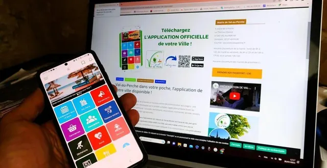 photo  l’application mobile « val-au-perche » est composée d’icônes colorées pour accéder à différents services, facilement personnalisables.  &copy;  ouest-france 