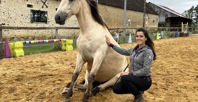 photo  mégane desesquelle est artiste équestre, installée près de bellême (orne).  &copy;  le maine libre 