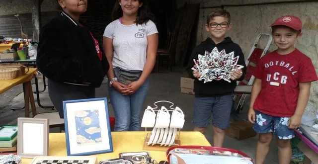 photo  ludivine, krystie, jules et théo sont motivés par le patrimoine de leur commune.  &copy;  ouest-france 
