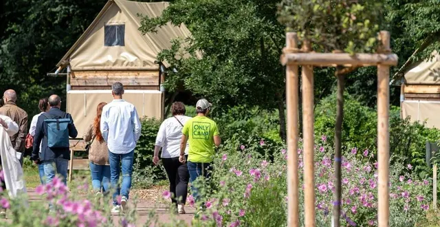 photo  le camping communautaire du pont-romain à yvré-l’évêque, à l’est du mans, est le seul de la métropole.  &copy;  le maine libre – xavier sarrat 