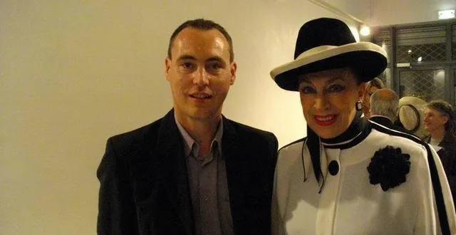 photo  frédéric patureau et geneviève de fontenay lors d’une rencontre en 2010.  &copy;  frédéric patureau 