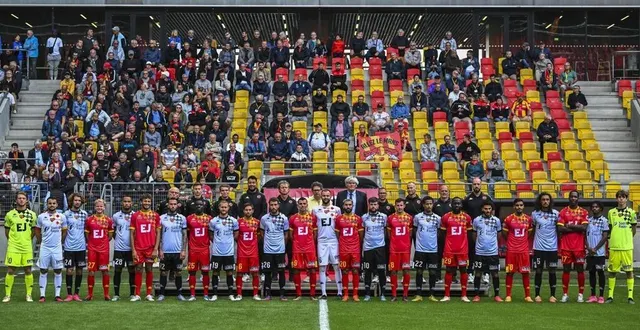 photo  présentation du nouveau maillot et de l’effectif professionnel aux partenaires et abonnés ce mercredi 2 août au stade marie-marvingt.  &copy;  denis lambert 