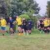 photo  une trentaine de footballeurs était présente à la première séance d’entraînement avec le nouveau coach éric durand. 