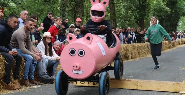 photo  les rampes ont donné des ailes aux caisses à savon qui descendaient la pente.  &copy;  ouest-france 