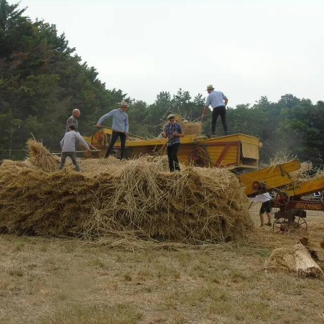 photo une occasion de voir comment on séparait le grain de bél de la paille.  ©  archives ouest-france