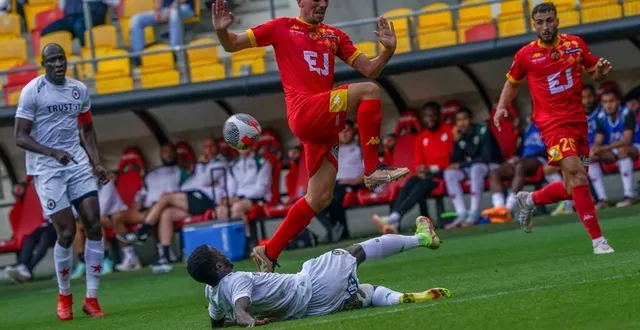 photo  le nouveau n°9 face au red star, en amical, vendredi dernier.  &copy;  arnaud despelchain 