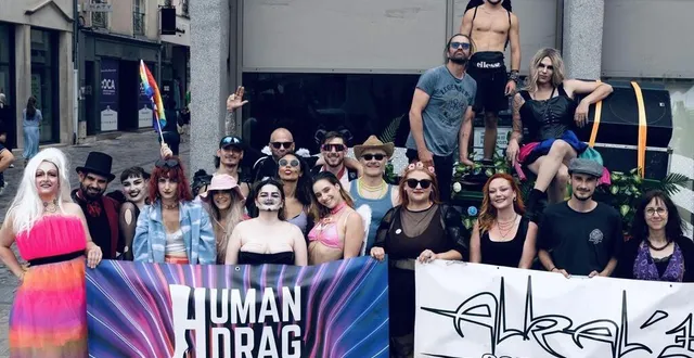 photo  l’association human drag était présente lors de la pride du 1er juillet 2023 au mans.  &copy;  thibault pierrissnard 