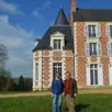 photo isabelle et fabrice hugot sont les propriétaires du château.