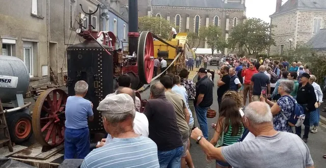 photo  si en 2022, la fête des battages s’était déroulée dans le bourg pour cause de risques d’incendie, le public retrouve, aujourd’hui, le site emblématique de la pentière.  &copy;  co 