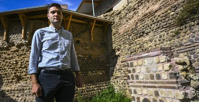photo  léo cany et ses équipes ont réalisé un prototype pour visualiser la réhabilitation de trois portions de l’enceinte romaine.  &copy;  le maine libre – denis lambert 