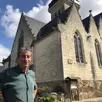 photo marc lesschaeve, maire de luché-pringé, nous a fait la visite de la commune et d’une des deux églises, l’église saint-martin.